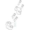 Accossato Riser Kit +40 mm (för 22 mm styre) Svart