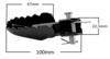 Footrest Set, Cross-Type, Ï 8Mm X 40Mm Tap