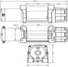 Bronco 6000 vinssi vaijerilla (2722kg)