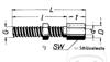 Kabeljusterskruv M5x0,80 34mm