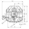 Accossato radiaali jarrusatula vasen 60mm