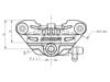 Accossato Rear Brake Caliper 45Mm