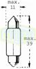 Sufflettlampa 12V 5W (Sv8,5-8 / 39Mm)