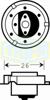 Etuvalon polttimo 12V 15W (P26s) *POISTO*