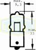 Miniwatt glödlampa halogen 12V 5W (Ba9S)